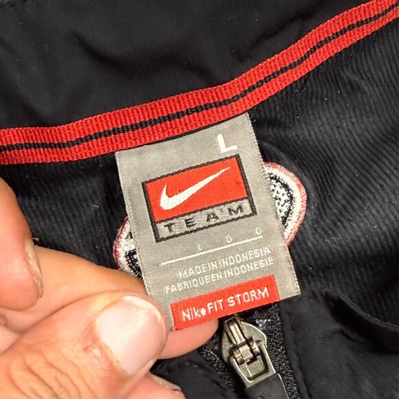 Vintage 90s Nike Team Georgia Bulldogs NCAA University Zip Up Windbreaker Large - Picture 5 of 9